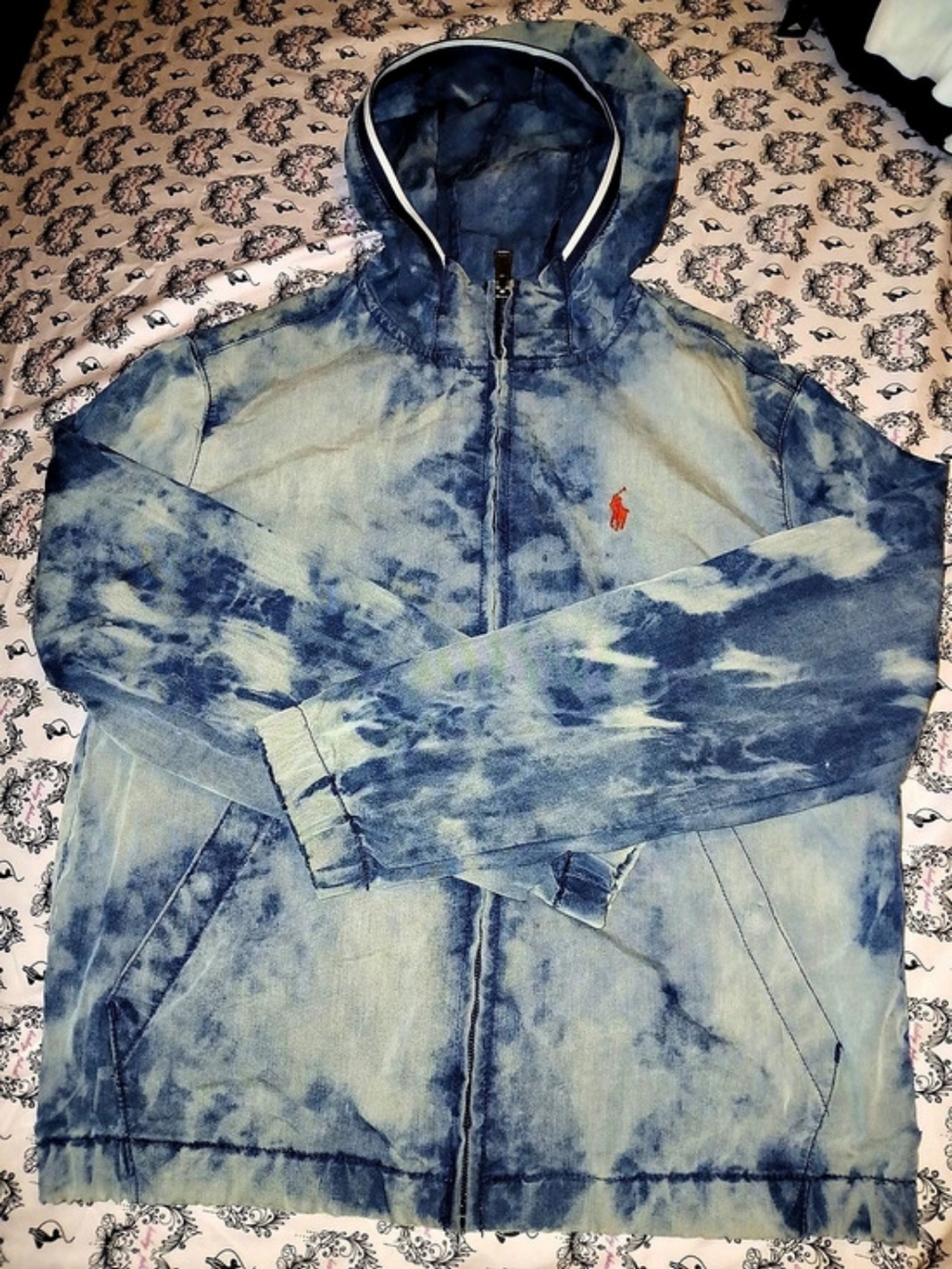 Polo Ralph Lauren Boys Tie-Dye Jean Jacket Size Medium 10-12